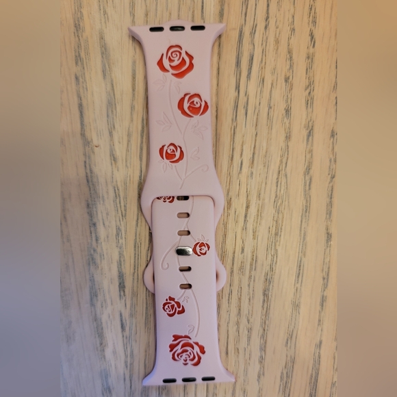 Rose Pattern Smartwatch Band - Picture 3 of 10